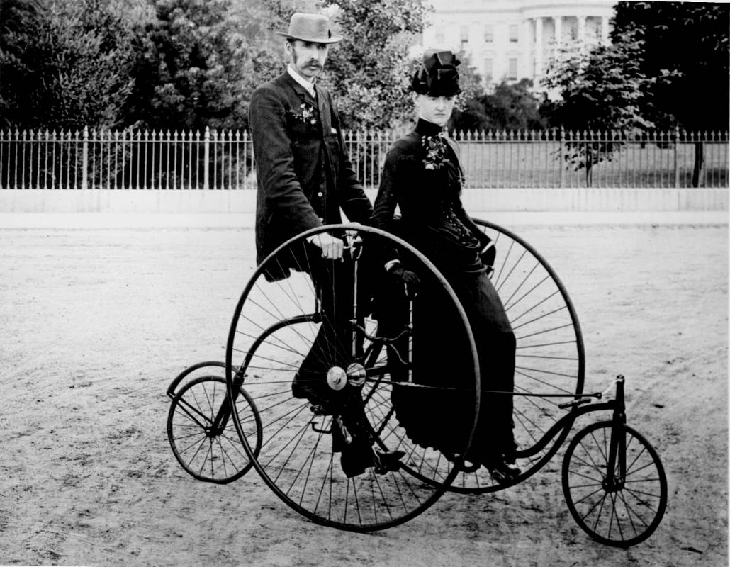 bicycle built for two vintage photo
