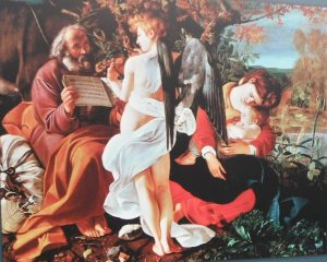  "Descanso en la huida a Egipto" Michelangelo Merisi da Caravaggio (1571-1640)